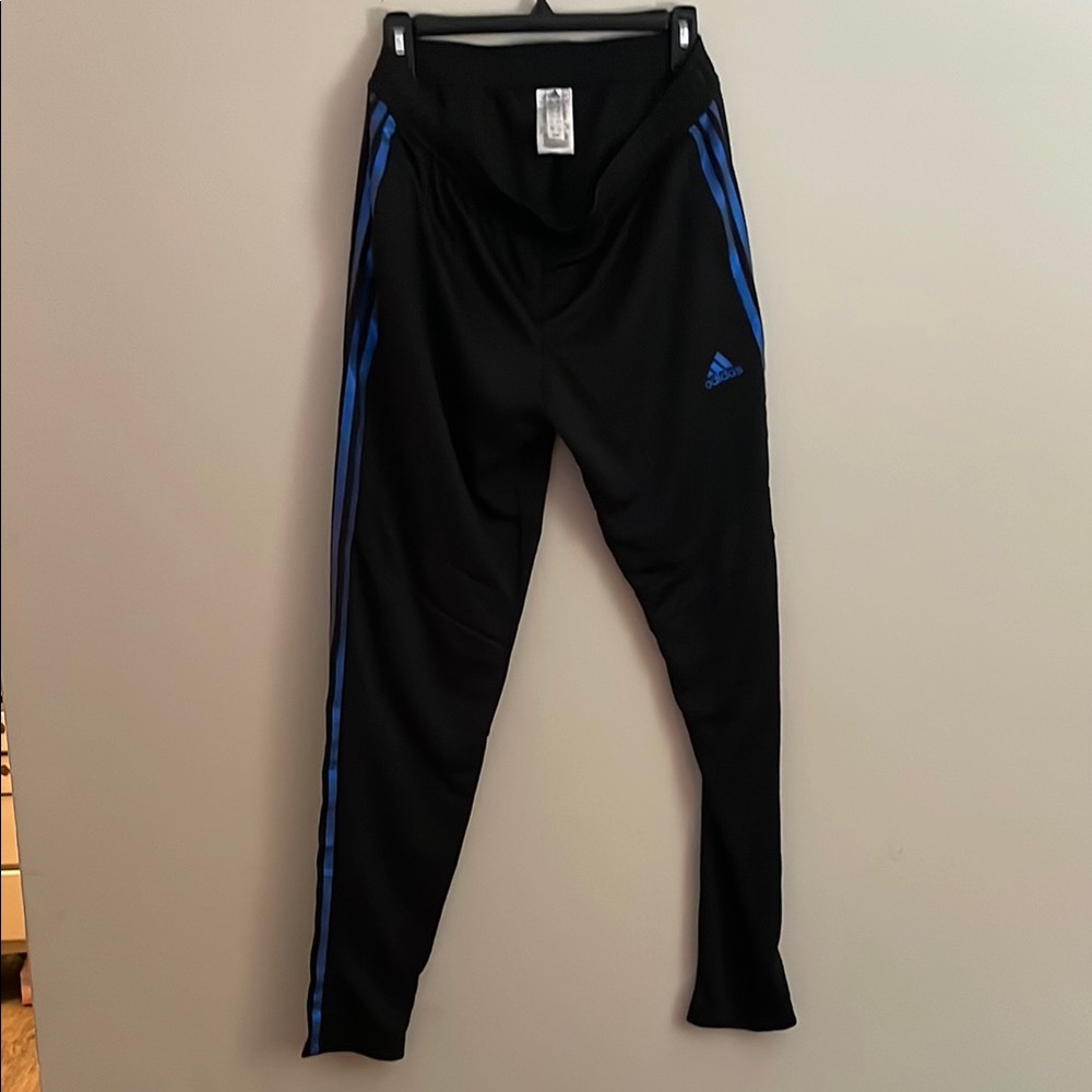 Adidas Black and Blue Performance Sweatpants
